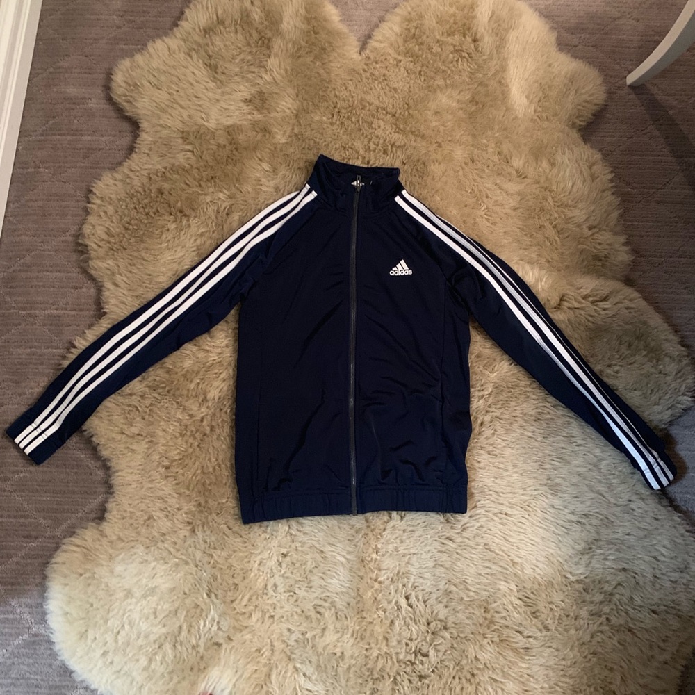 Navy blue adidas jacket